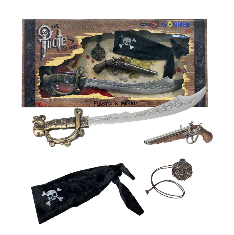 Pirate Dueling Flintlock & Cutlass 4pc Playset